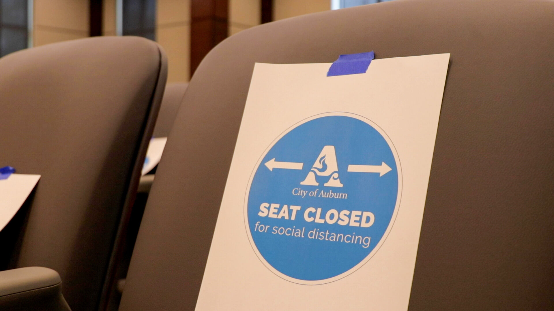 Seats will be socially-distanced at first in-person Auburn City Council meeting Tuesday
